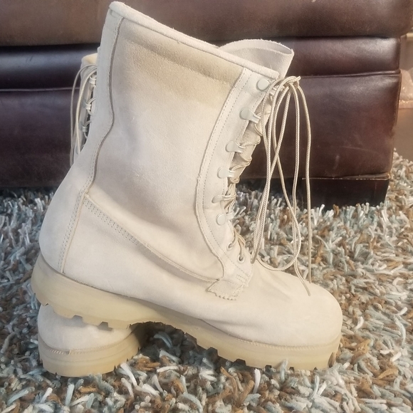 WELLCO Army Military Combat Boots Size 12W - Picture 1 of 13